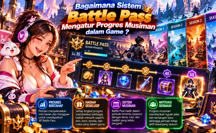 Bagaimana Sistem Battle Pass Mengatur Progres Musiman dalam Game?